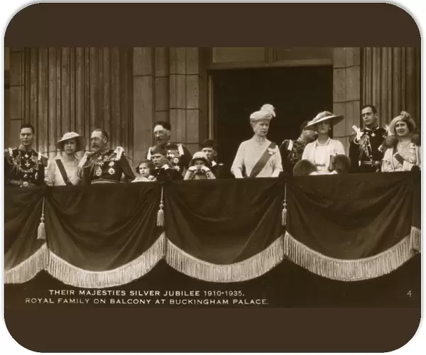 George V Jubilee, Buckingham Palace balcony, 1935