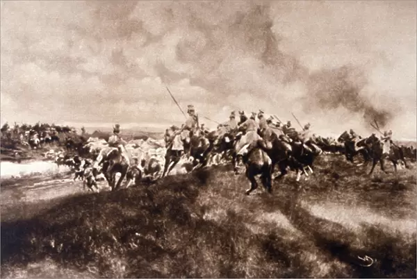 Wwi  /  Uhlans Attack Convoy