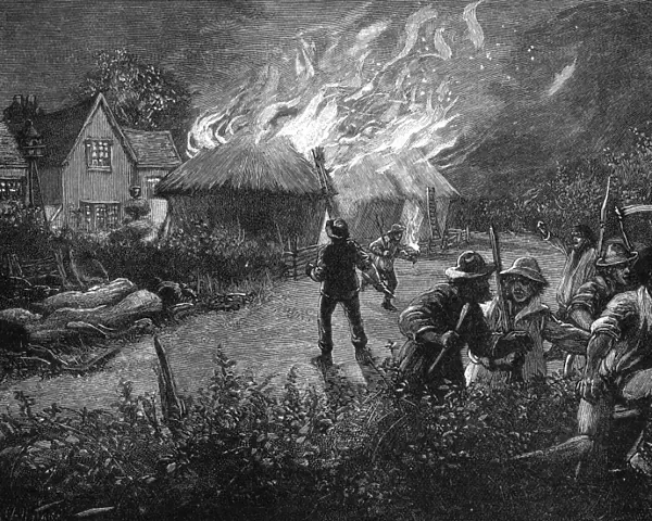 Mob Burns Hay Rick  /  1830