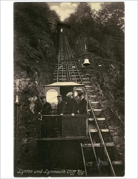 Funicular at Lynmouth Cliff 1904