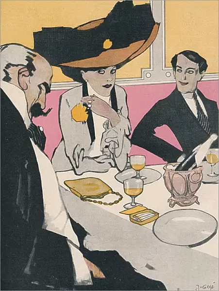 Three German Diners 1910