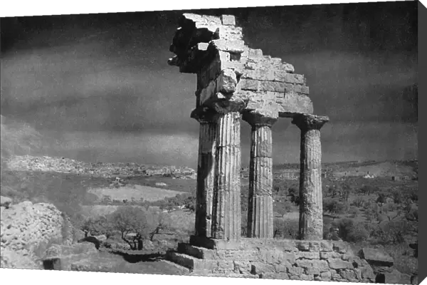 Infrared photograph of Sicilian temple