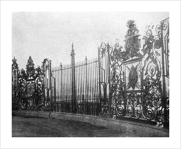 Ironwork railings at Hampton Court