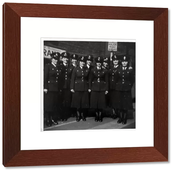 Group photo, nine women police officers, London