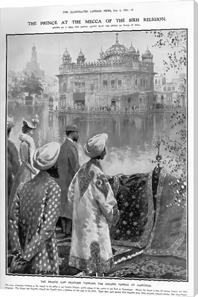 George, Prince of Wales in India at Amritsar, 1906