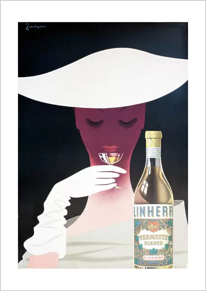 Poster advertising Linherr Vermouth