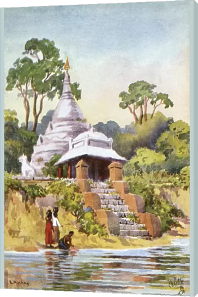 Myanmar - Mandalay - Riverside Pagoda - Irrawaddy River