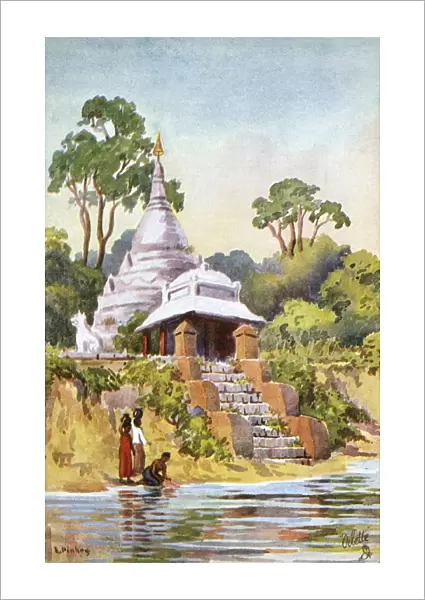 Myanmar - Mandalay - Riverside Pagoda - Irrawaddy River