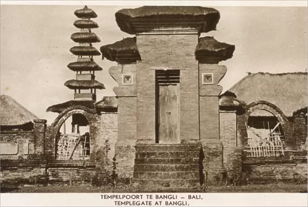 Temple gate, Bangli, Bali, Indonesia