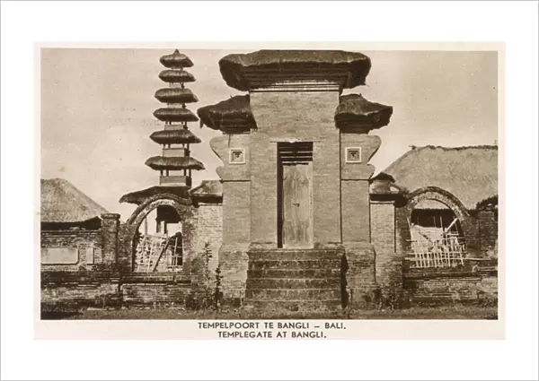 Temple gate, Bangli, Bali, Indonesia