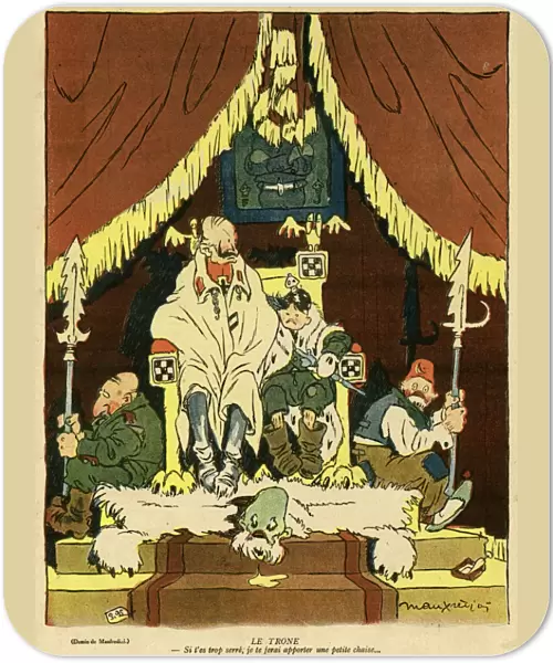 Cartoon, The Throne, WW1