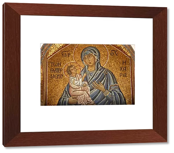 Byzantine Art. Virgin and Child. Mosaic. Xi century a. C