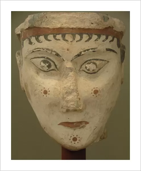 Womans head painted. 13th Century B. C National Archaeolog