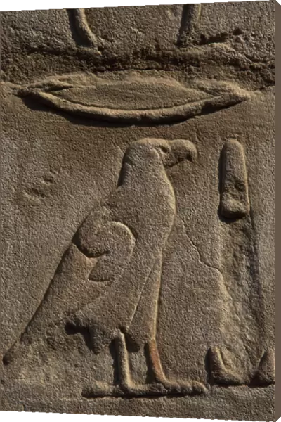 Egyptian hieroglyph shaped like an eagle