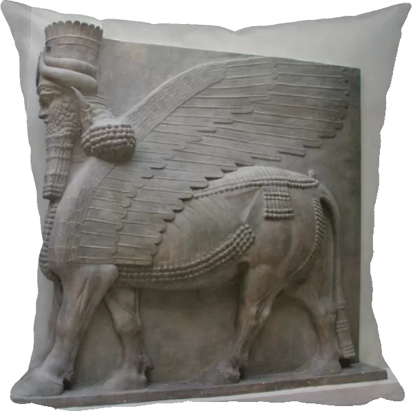Lamasu or Bull-man. Reliefs from Sargon IIs Palace. Dur-Sha