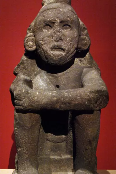 Pre-Columbian Art. Aztec. Mexico. Seated Deity (Macuilxochit