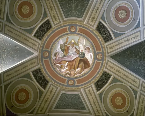 Church of Saint Vincent of Sarria. Frescoes
