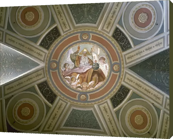 Church of Saint Vincent of Sarria. Frescoes