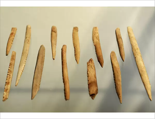 Bone objects. Maglemosian Culture, 9500-6500 BC
