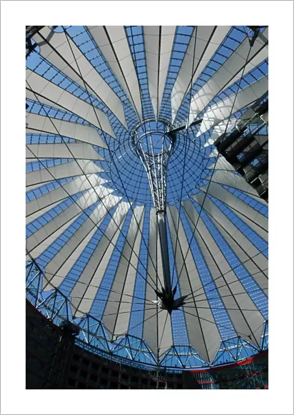Germany. Berlin. Dome of the Sony Center by German architect
