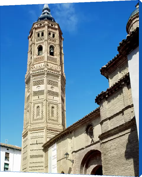 Spain. Church of St. Andrew. Tower. Mudejar style. Built in