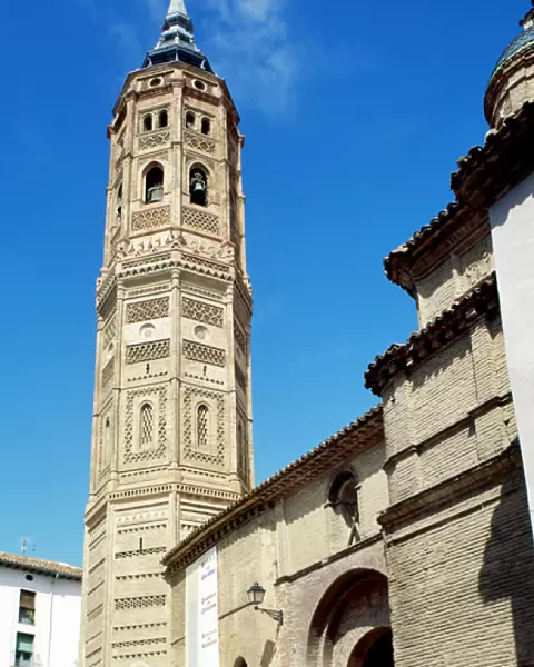 Spain. Church of St. Andrew. Tower. Mudejar style. Built in