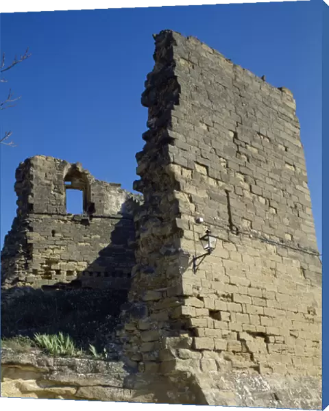 Spain. La Rioja. Briones. Castle. Ruins