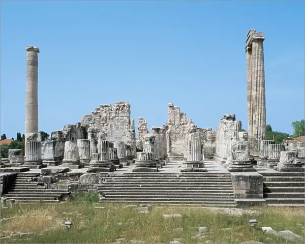 The ruins of the Temple of Apollo at Didyma. Turkey