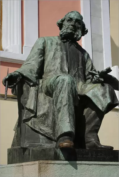 Statue of Ivan Aivazovsky (1817-1900). Feodosiya. Ukraine