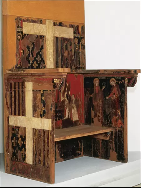 Priory chair of Blanche of Aragon and Anjou. 14th century. S
