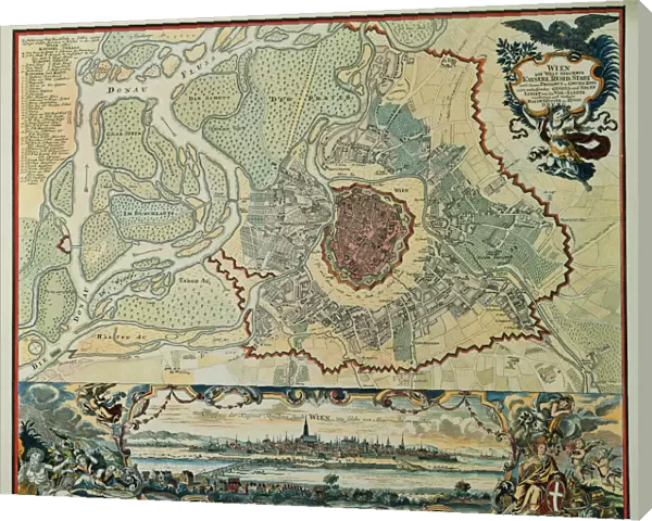 Austria. Vienna. Plan, 1720