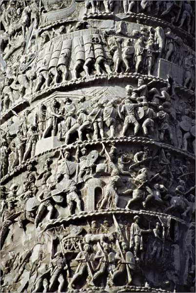 Column of Marcus Aurelius. 176-192 AD. Detail. Rome