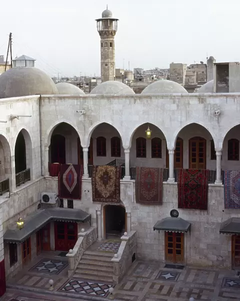 Syria. Aleppo. Khan Al Nahasin caravanserai of Khan Al Nahas