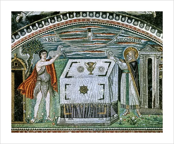 Sacrifice of Abel and Melchizedek (538-545 AD). Basilica of