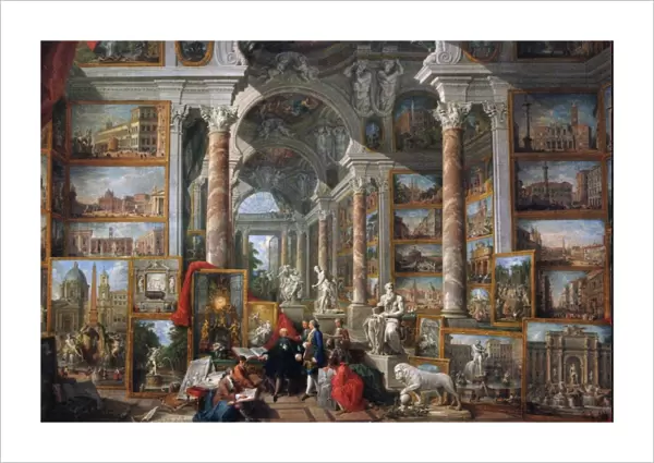 Giovanni Paolo Panini (1691-1765). Picture gallery with view