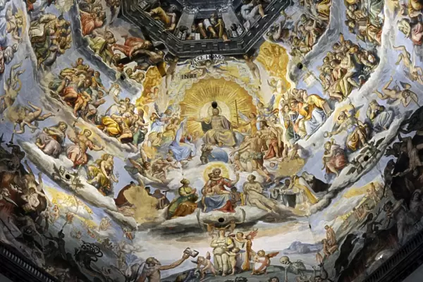Italy. Florence. Dome of Brunelleschi. Last Judgement, by Gi