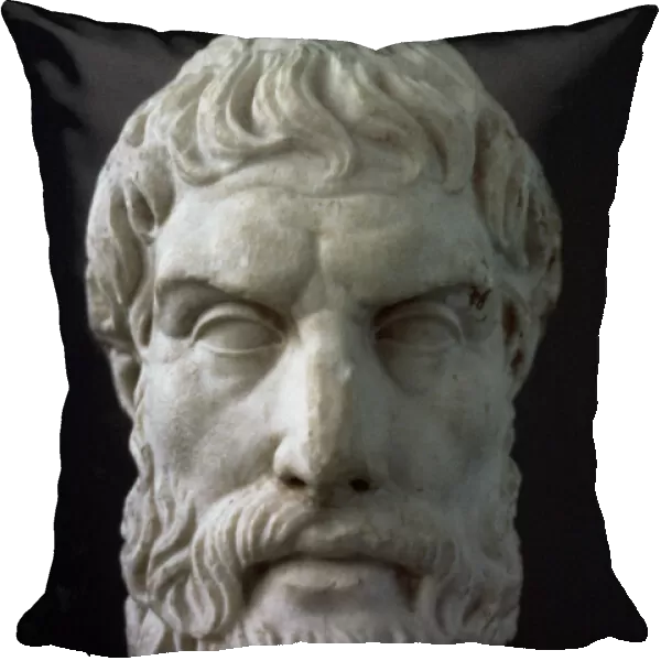 Epicurus (341-270 BC). Ancient Greek philosopher. Bust. Roma