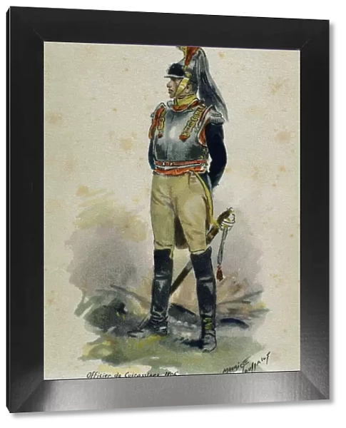 Napoleonic Wars. Cuirassier. French Army. Heavy cavalry. Eng