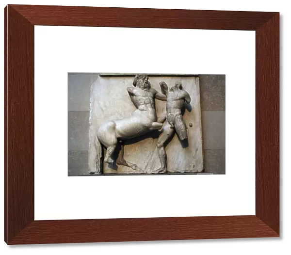 South metope XXXII. Parthenon marbles depicting part of the