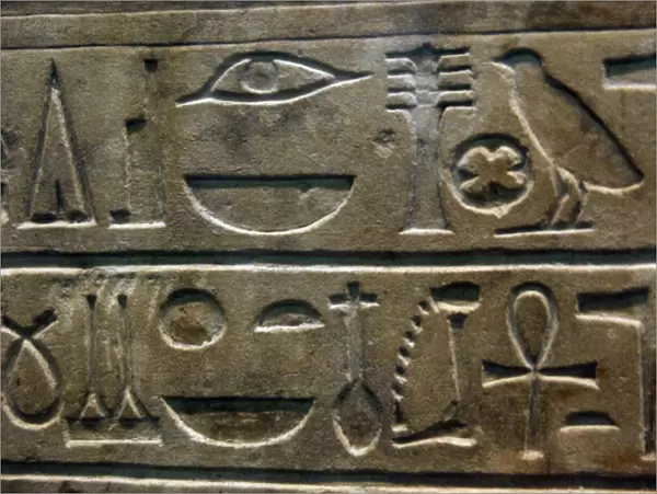Hieroglyph. Sela of Amenemhat I. 12th Dynasty. Middle Kingdo