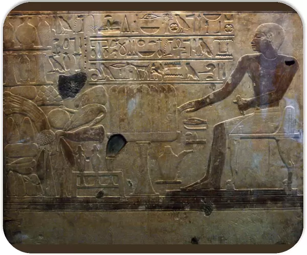 Stela of Amenemhat I. Table offering. 12th Dynasty. Middle K