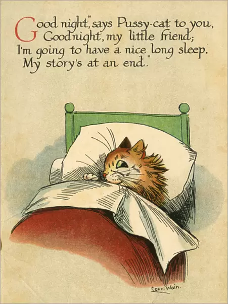 Louis Wain, Daddy Cat - gone to bed