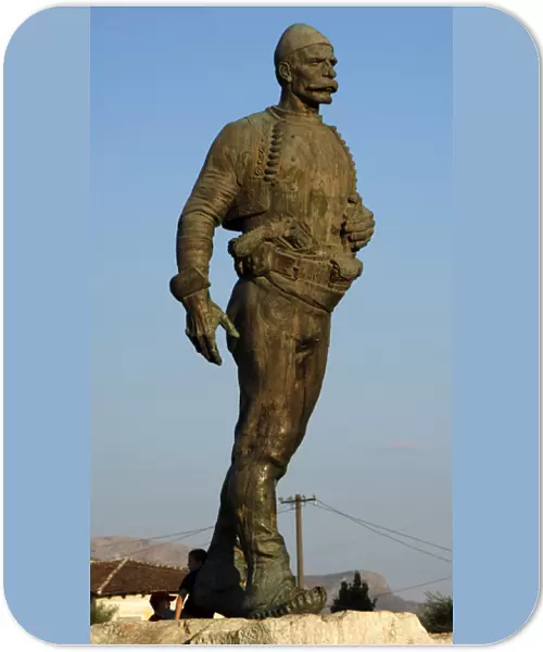 Boletini, Isa (1864-1916). Statue. Shkodra. Republic of Alb