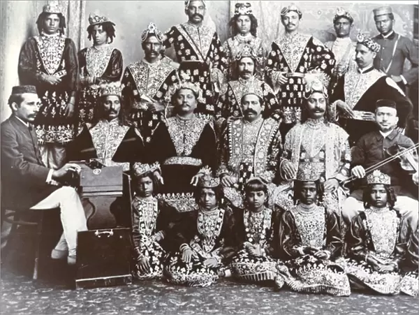 Members of a Parsee theatre company, India