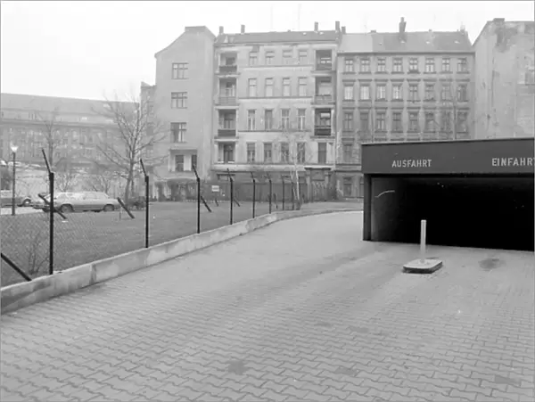 Underground station entrance, East Berlin, Germany