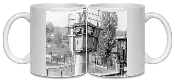 Observation tower near Berlin Wall, Berlin, Germany