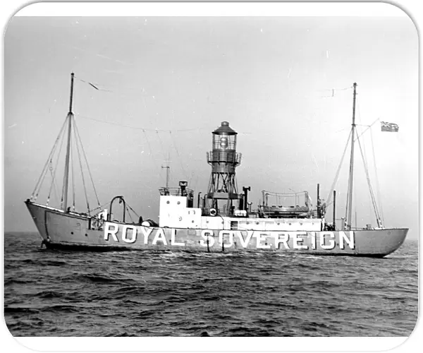 Royal Sovereign light ship off Eastbourne, Sussex