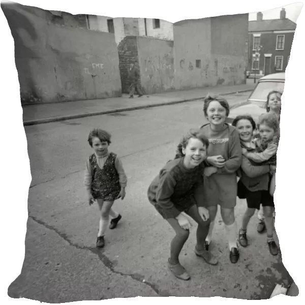 Children in Falls Road area, Belfast, Northern Ireland
