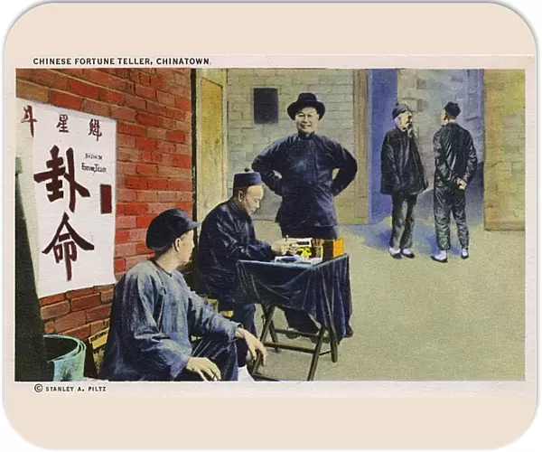 Fortune teller, Chinatown, San Francisco, California, USA