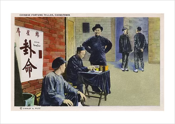Fortune teller, Chinatown, San Francisco, California, USA